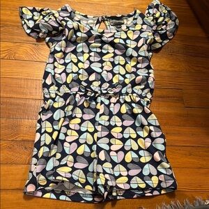 Colorful Patterned Kids Romper